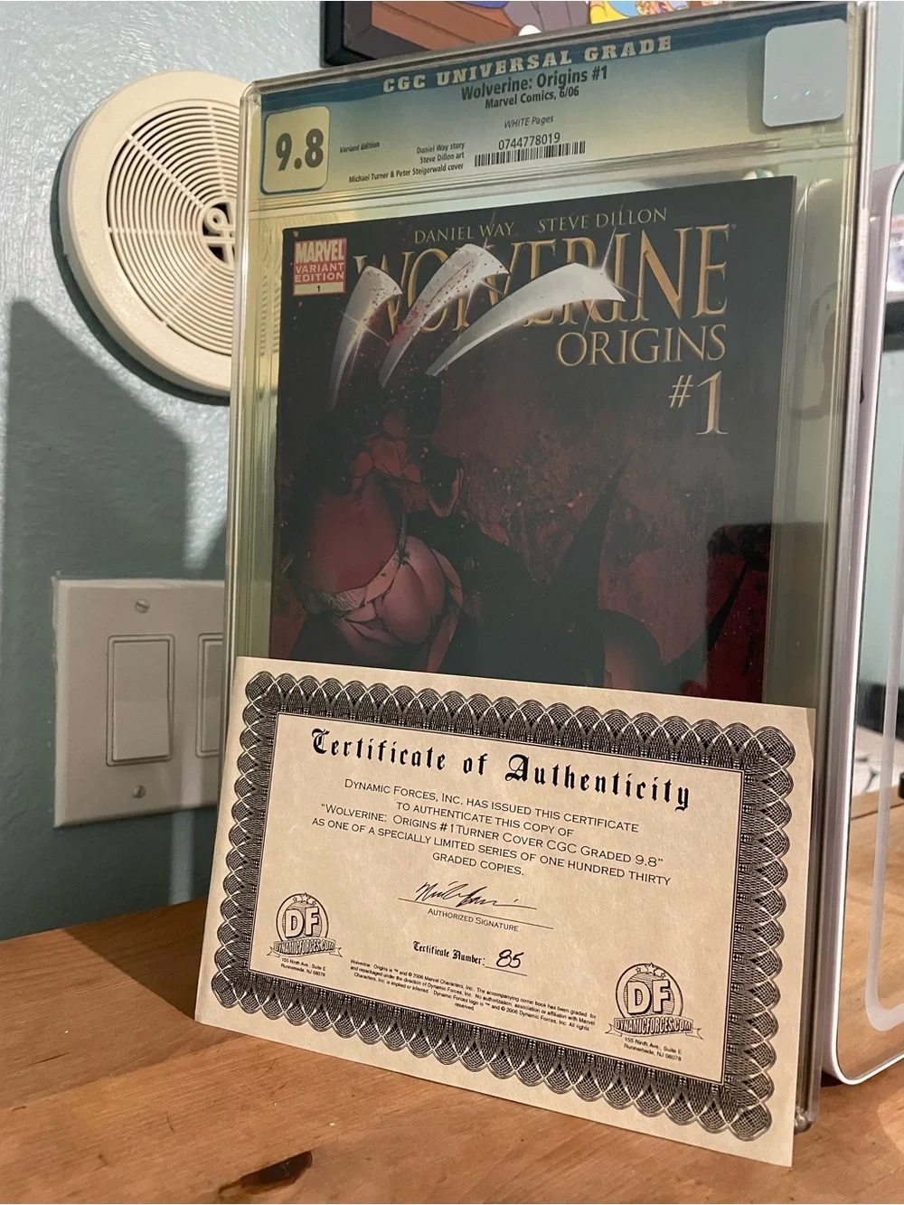 CGC 9.8 Wolverine Origins #1 Variant Edition Comic Book
